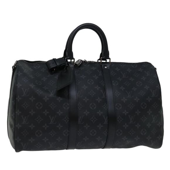 LOUIS VUITTON Monogram Eclipse Keepall Bandouliere 45 Bag M40569 - Picture 1 of 16
